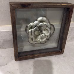 Metal Flower Shadow Box 