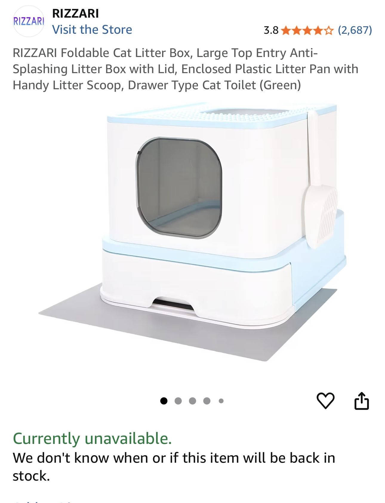 *NEW* Cat Litter box ~Large DUAL entry!!