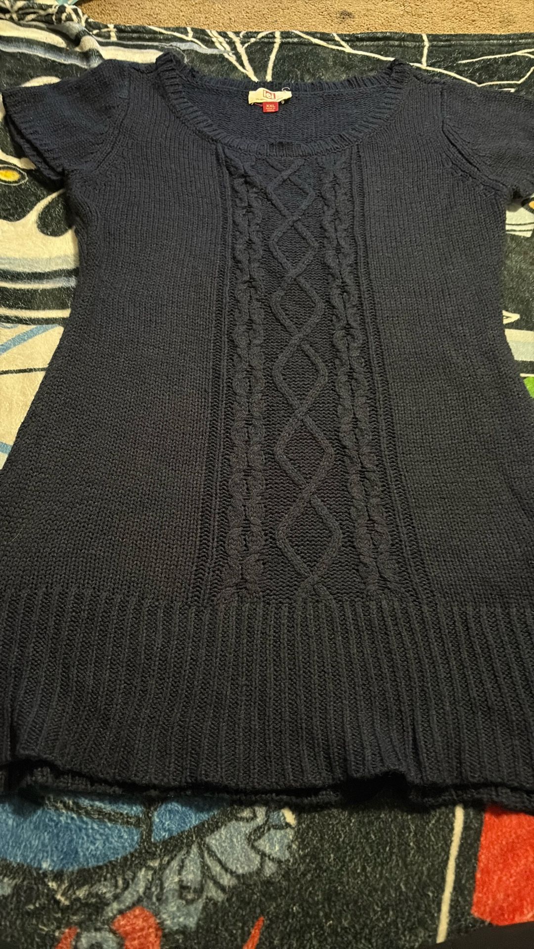 Blue Knit Dress Size XXL