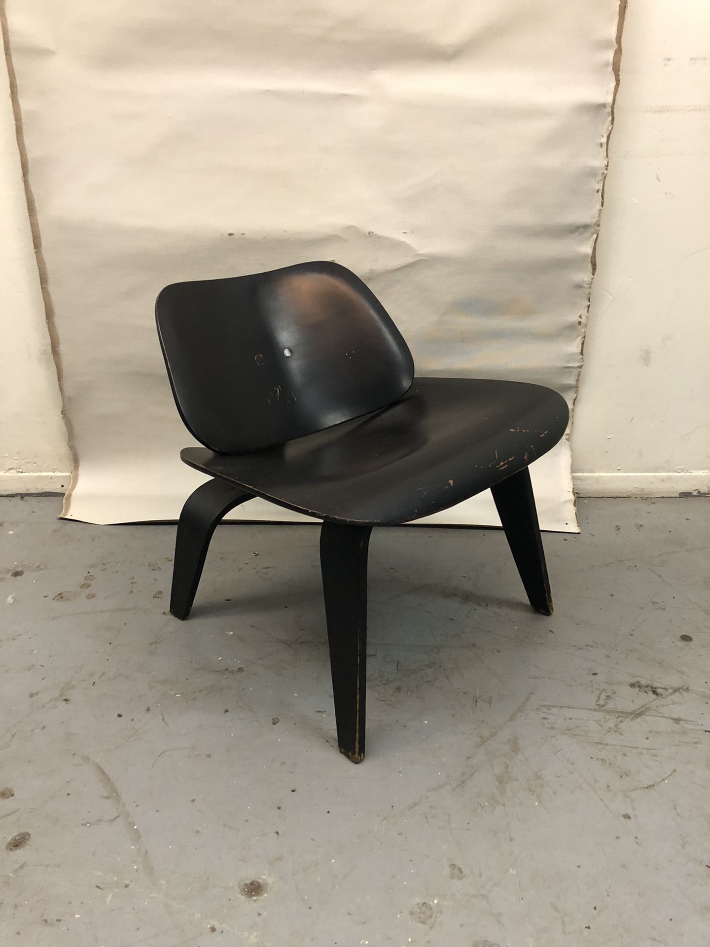 Eames LCW Chair Eames Ebony Herman Miller Rare Mid Century Modern Shell