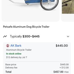 Happy Ride Dog Bicycle Trailer