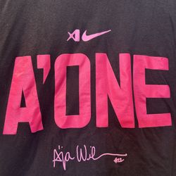 Nike Aja Wilson WNBA Shirt Men’s Size Medium Used Once At The Finals Game 