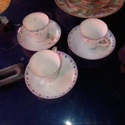 vintage tea cup set 