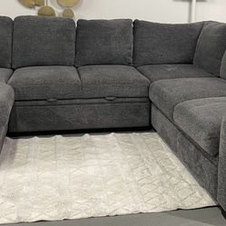 Coddle Aria Sleeper Sectional with Reversible Chaise and Storage