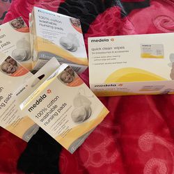 Newborn Bundle Medela Quick Clean Wipes And Re Useable Breast Pads 
