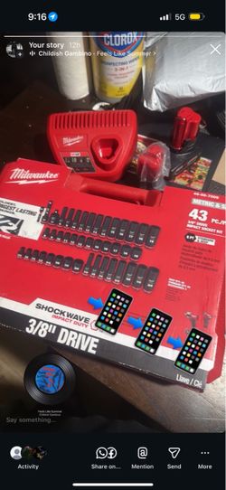 Milwaukee 43-Piece 3/8" Drive Impact Socket Kit