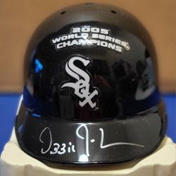 OZZIE GUILLEN SIGNED MINI HELMET!