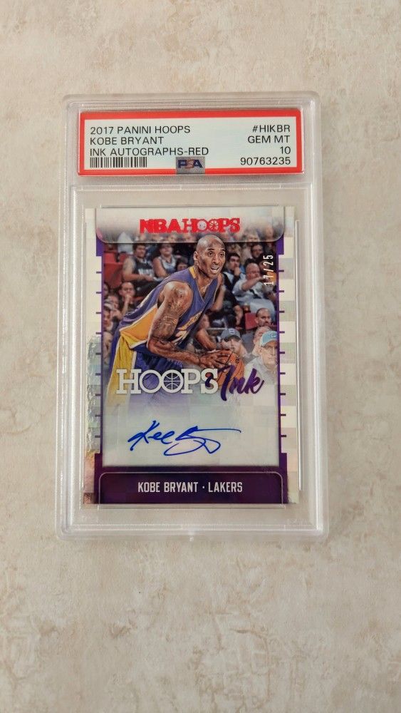 Kobe Bryant Basketball Card - SIGNED + PSA GRADED (10)