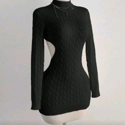 Black Knit Dress