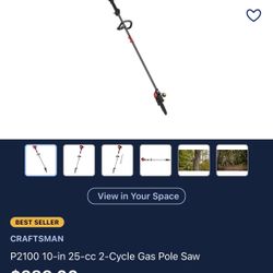 Craftsman 2 Cycle 25cc Pole Saw 