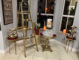 Gold accent table