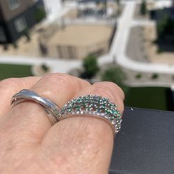 CHROMIUM DIOPSIDE RING-sterling Silver