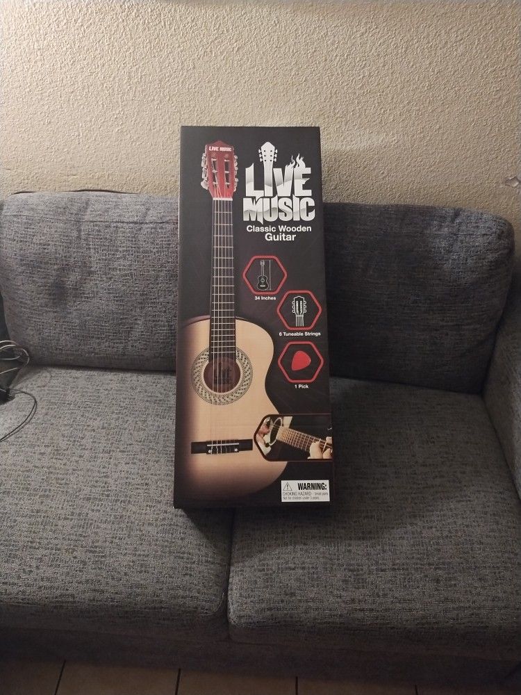 Live Music Wooden Guitar
