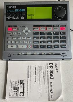 BOSS DR-880 Dr. Rhythm With Power Supply Drum Machine Manual