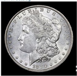 1880 0 morgan silver dollar coin