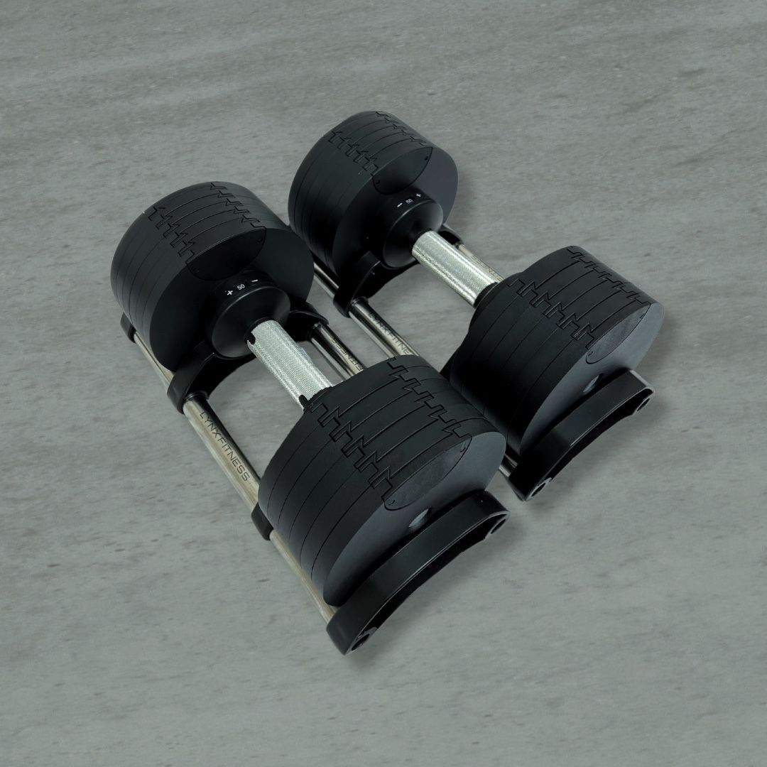 ( BRAND NEW IN BOX ) Pair Of 50lb Adjustable Dumbbells - Click On My Profile For More Gym Equipment