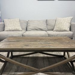 Wooden Coffee Table And Side Table