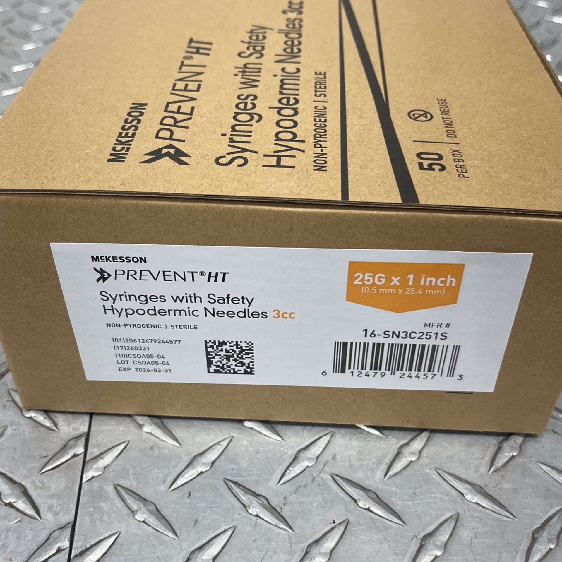 Syringes With Safety Hypodermic Needles