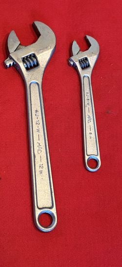 Mac AJ12W And AJ8W Adjustable Wrenches 8” And 12”  