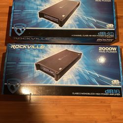 Rockville DB-16 And DB45 Amps
