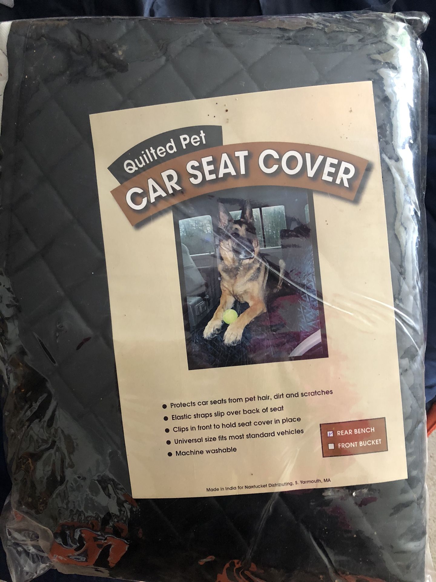 New Quilted Pet Car Seat Cover