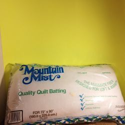 Mountain Mist Polyester Quilt Batting For 72"×90"-$13.00