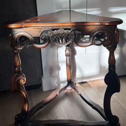 Vintage antique wooden inside table