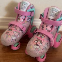Hello Kitty EZ Roll Adjustable Roller Skates by Roller Derby, Size 11-2