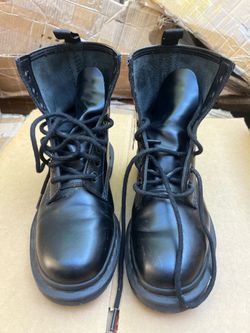 Dr. Martens 1460 Mono Black Boots, size 6