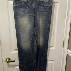 Express Brand Jeans Slim Low Rise Straight Leg Rocco 32W 30L