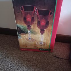 Red Candle Holder
