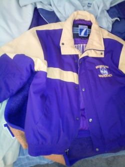 Rare Vintage HUSKIES JACKETS/ SEAHAWKS JACKET
