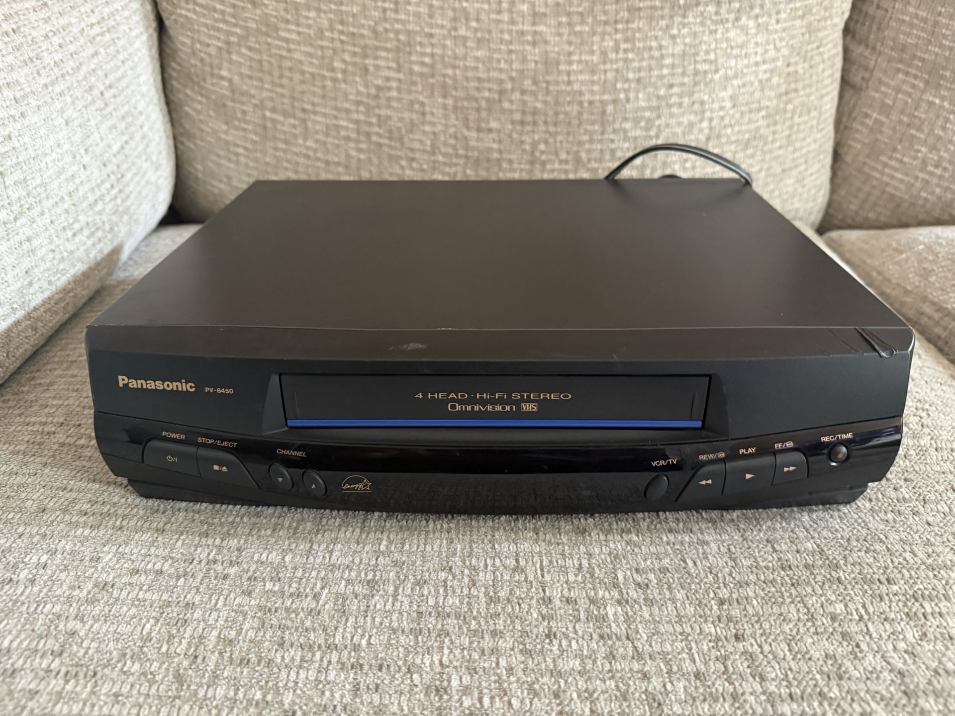 Panasonic PV-8450 Hi-Fi Stero VCR VHS Blue Line Omnivision Player TESTED WORKING