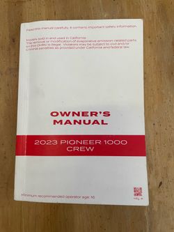 Honda Pioneer 2023 Manuals
