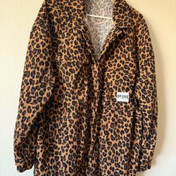 Animal Print Casual Jacket For Women 