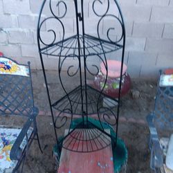 Corner Shelf  Metal In Great Condition 