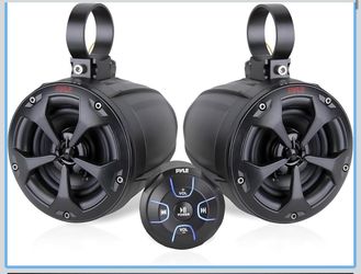 Pyle 2-Way Dual Bluetooth Off-Road Speakers, 4 Inch 800W, ATV, UTV, Boat, Jeep, Quad, Snow Mobile