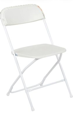 White Folding Chairs Brand New Pack of 10