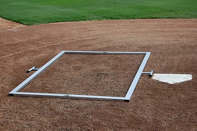 Trigon Sports BFTMP37 3x7 Foldable Aluminum Template for Baseball Softball Batter’s Box Chalk Outline Pattern Guide 3’ x 7’ 3 7 | 4912