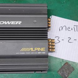 EARLY 2000'S ALPINE MRP-F200 2/3/4 CHANNEL AMP