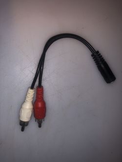 3.5mm Audio Mic Y Splitter Cable Cord Headphone Adapter Female to 2 Male