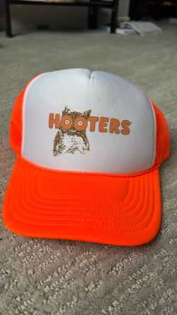 Hooters Trucker Hat Orange and White