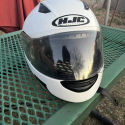 HJC solid white helmet 