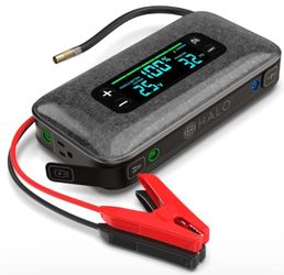 HALO Bolt Ultimate 4.0 Jump Starter, Air Compressor, with AC Outlet, Black New