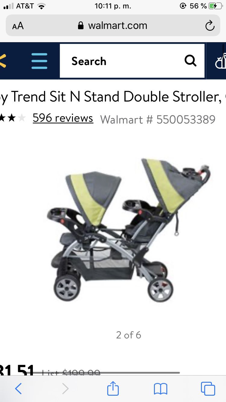 Baby double stroller not new but it’s similar as the one in the picture