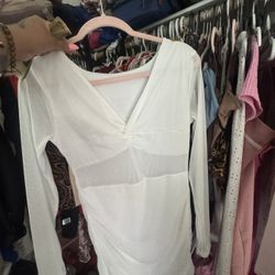 Vestido Blanco Nuevo Talla L 