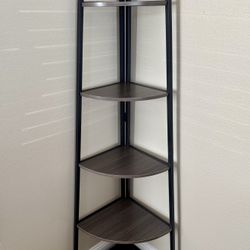 5-Tier Corner Shelf, 70" Tall Corner Ladder Shelf Small Bookshelf New!
