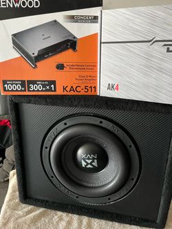 NVX VCW102 10" Dual 2-Ohm Subwoofer package