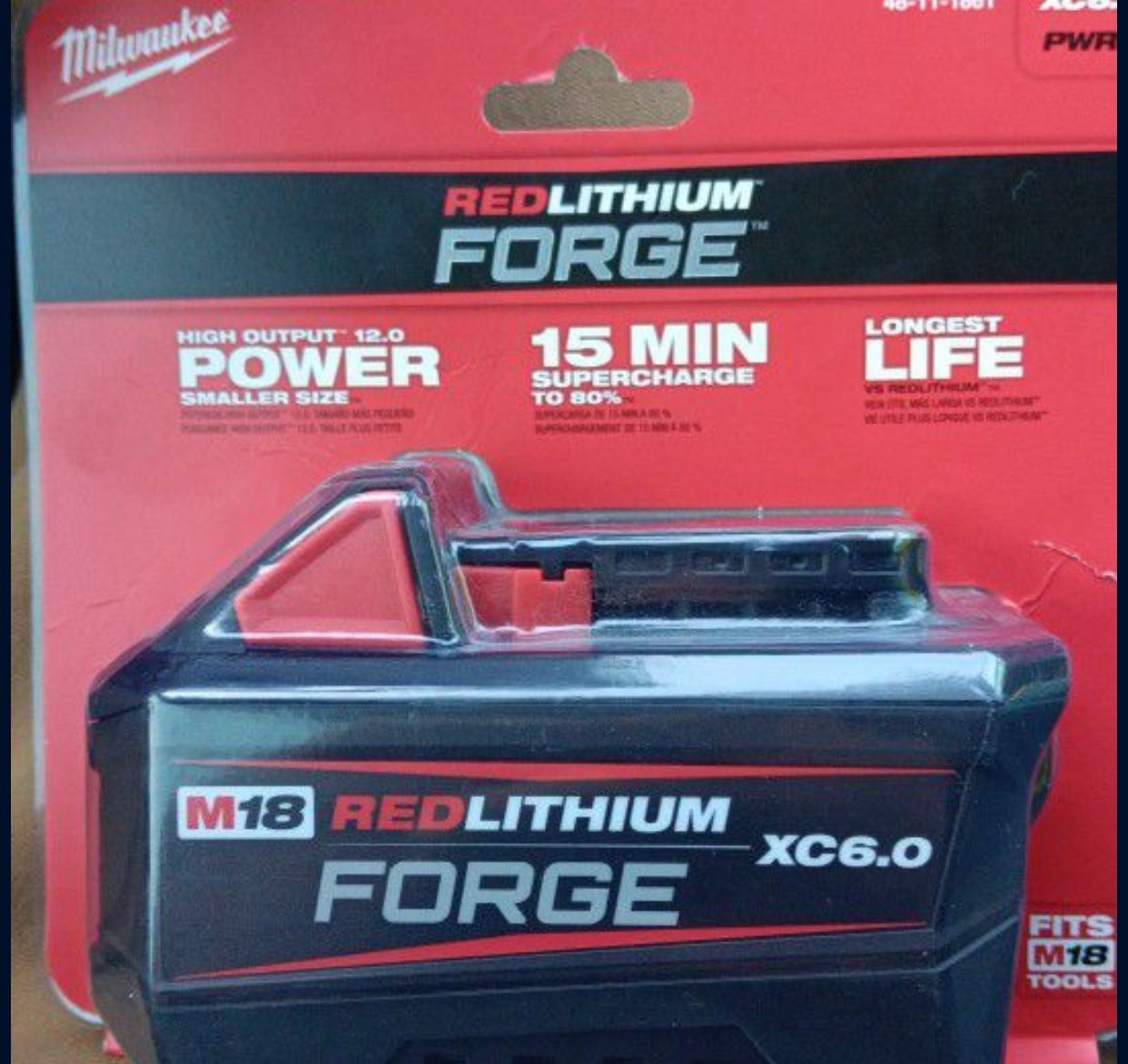 Milwaukee New 6ah Battery FORGE