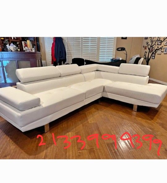 White/ Black Sectional Sofa